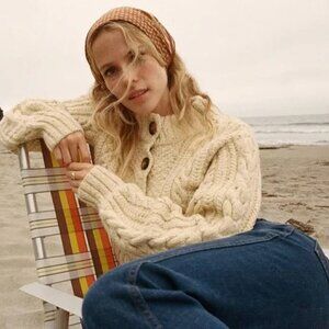 LIKE NEW | Doen Cardiff Cardigan | Cream | M